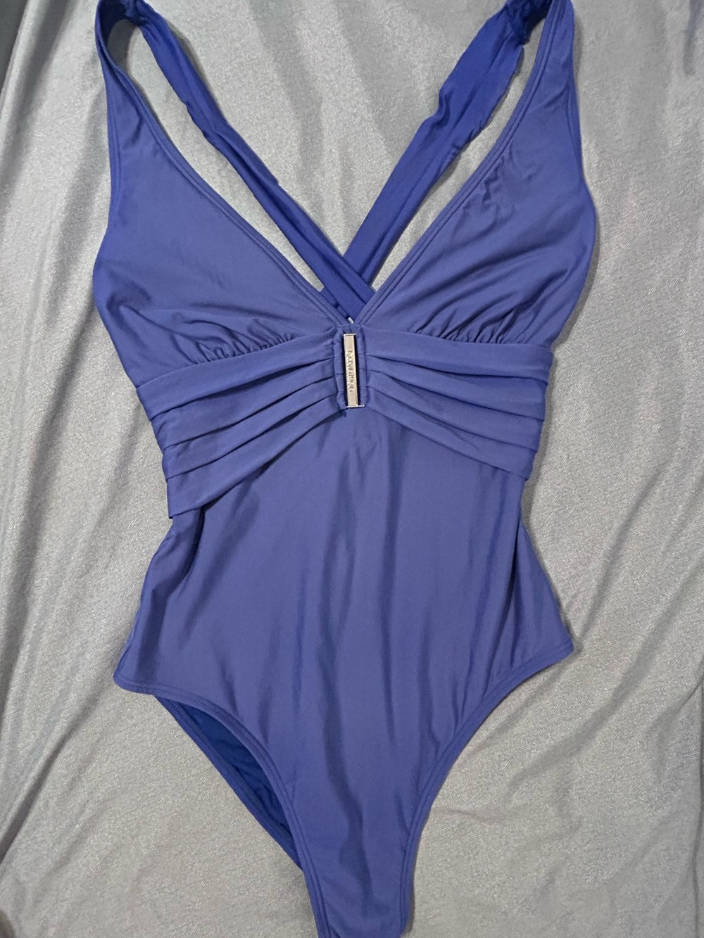 Calvin Klein Plunge Front One-Piece Swimsuit